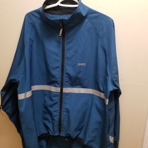 Running Room running jacket, mens size XL blue zip up